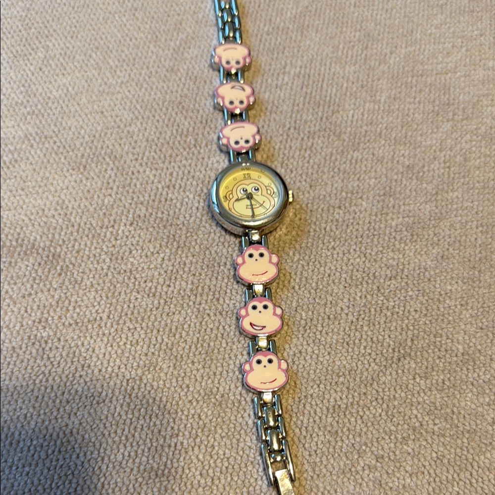 Pink Monkey Face Watch